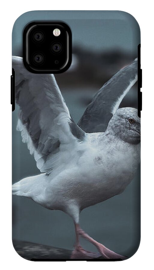 Seagull on a Seaside Rail - Phone Case