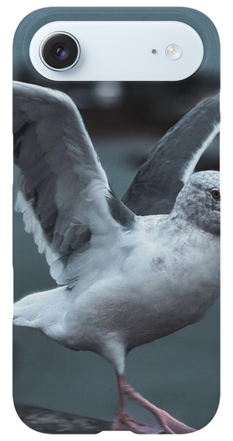 Seagull on a Seaside Rail - Phone Case