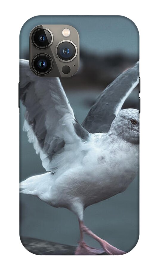 Seagull on a Seaside Rail - Phone Case