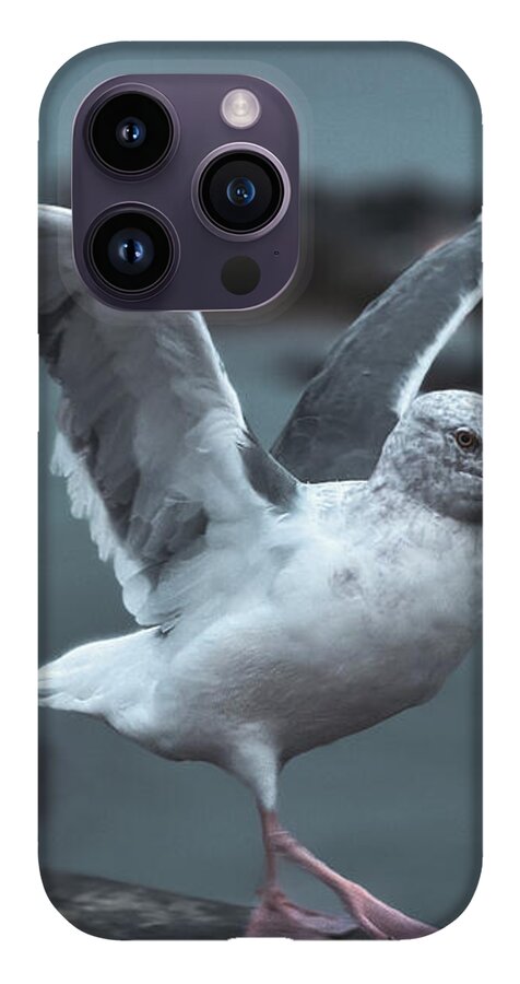 Seagull on a Seaside Rail - Phone Case