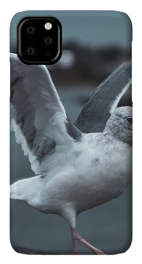 Seagull on a Seaside Rail - Phone Case