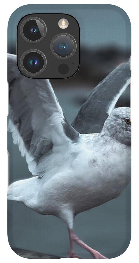 Seagull on a Seaside Rail - Phone Case