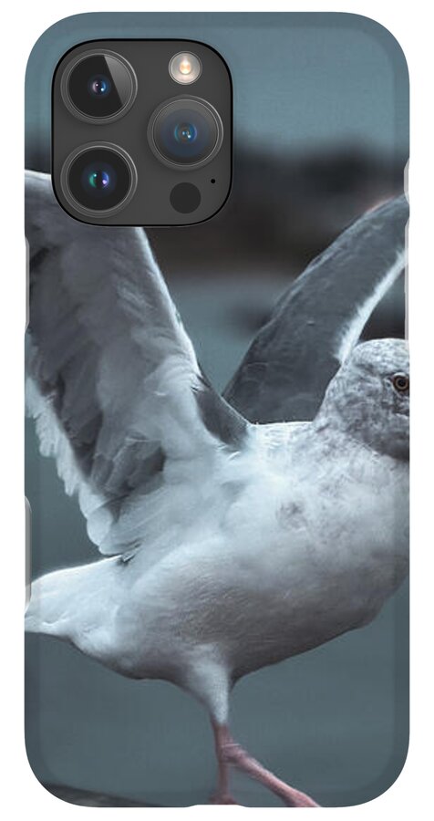 Seagull on a Seaside Rail - Phone Case