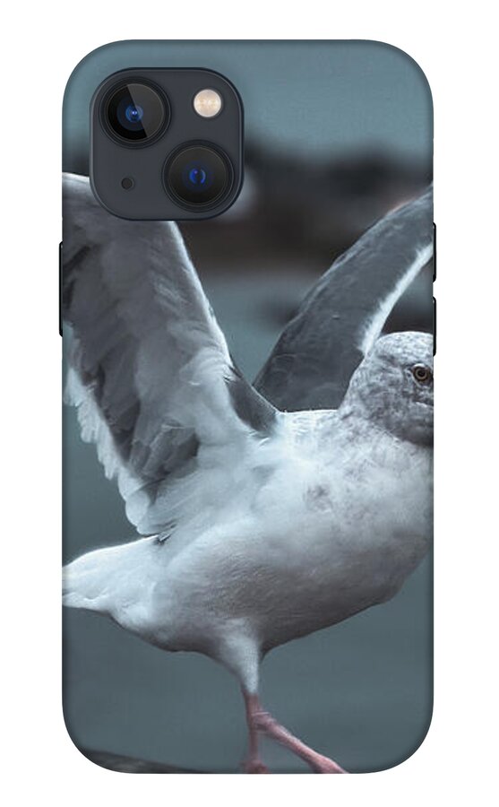 Seagull on a Seaside Rail - Phone Case