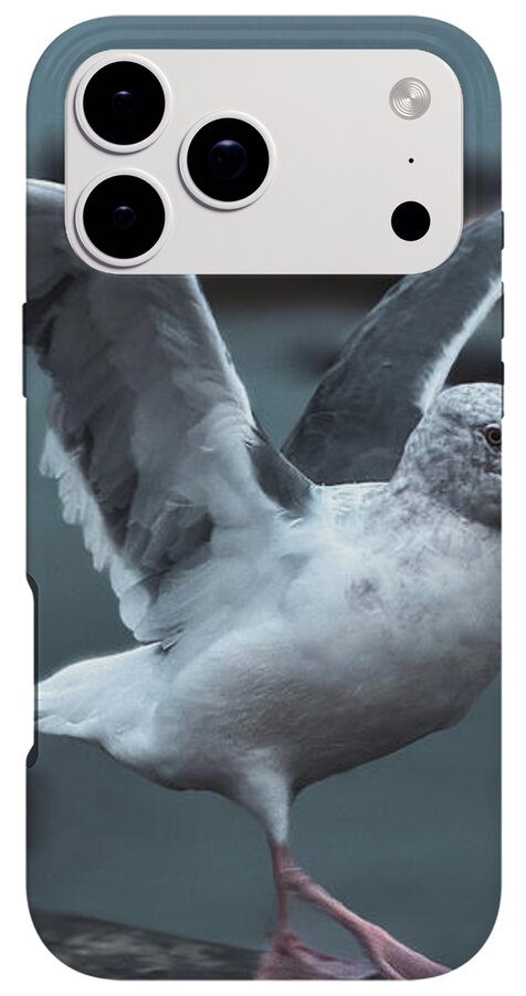 Seagull on a Seaside Rail - Phone Case