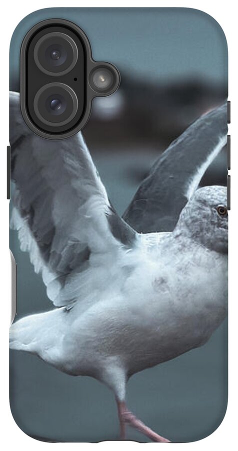 Seagull on a Seaside Rail - Phone Case
