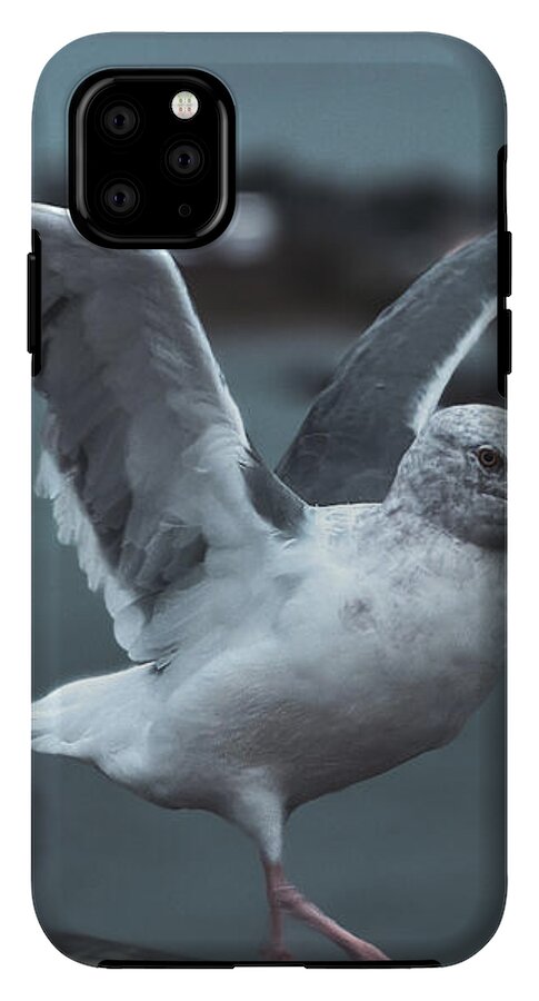 Seagull on a Seaside Rail - Phone Case