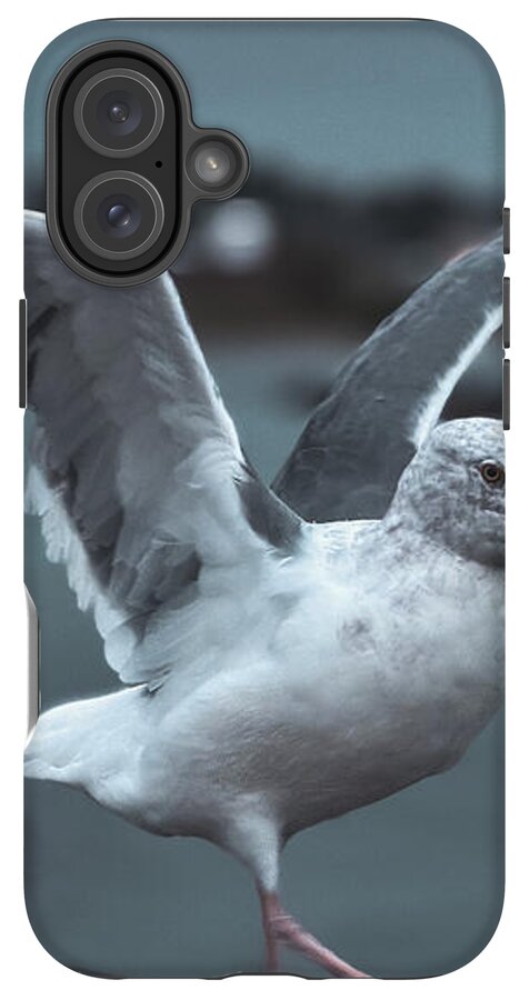 Seagull on a Seaside Rail - Phone Case