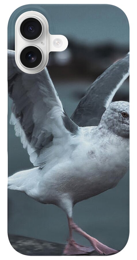Seagull on a Seaside Rail - Phone Case