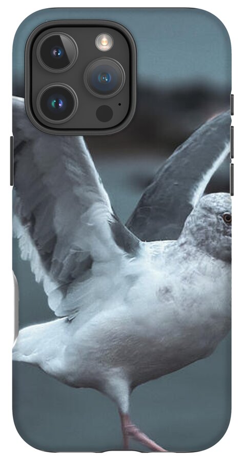 Seagull on a Seaside Rail - Phone Case