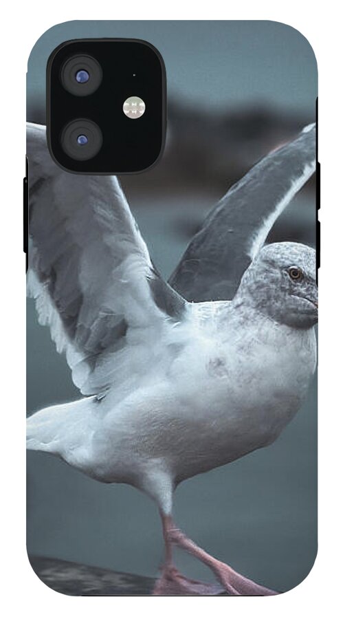 Seagull on a Seaside Rail - Phone Case