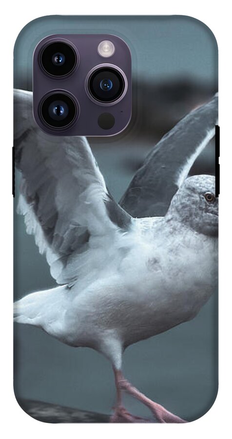 Seagull on a Seaside Rail - Phone Case