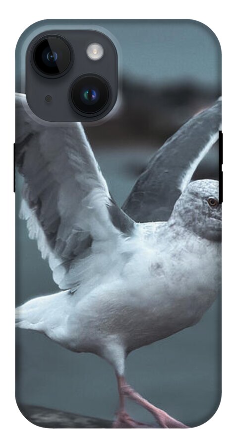 Seagull on a Seaside Rail - Phone Case