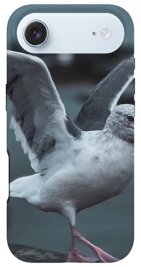 Seagull on a Seaside Rail - Phone Case