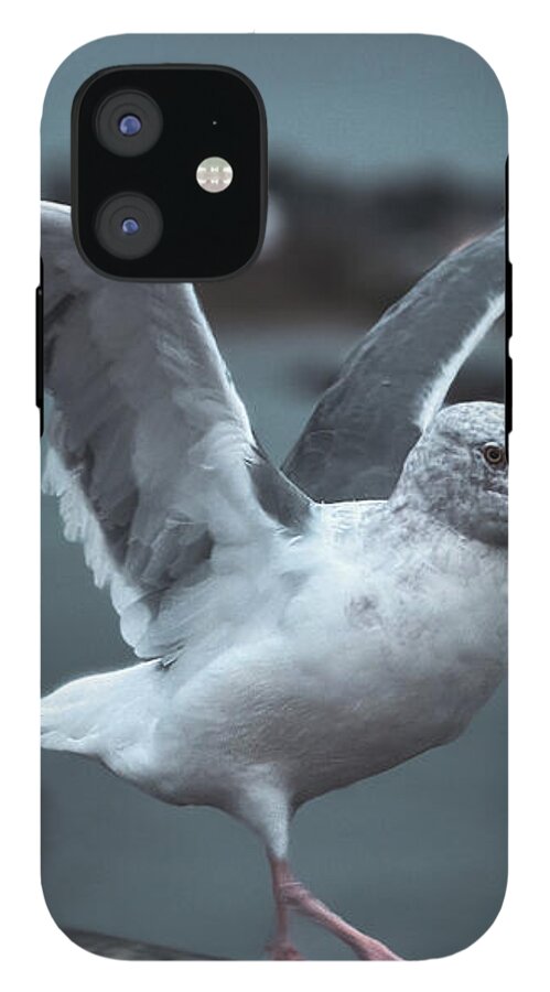Seagull on a Seaside Rail - Phone Case