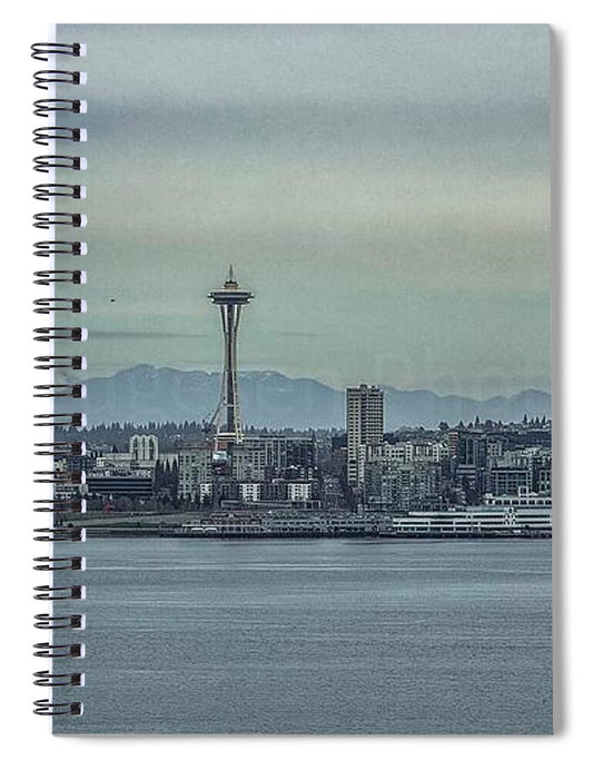 Seattle sky line - Spiral Notebook
