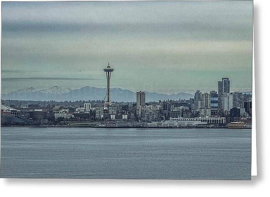 Seattle sky line - Greeting Card