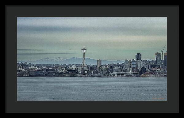 Seattle sky line - Framed Print