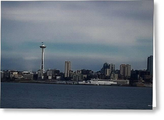 Seattle Skyline - Greeting Card