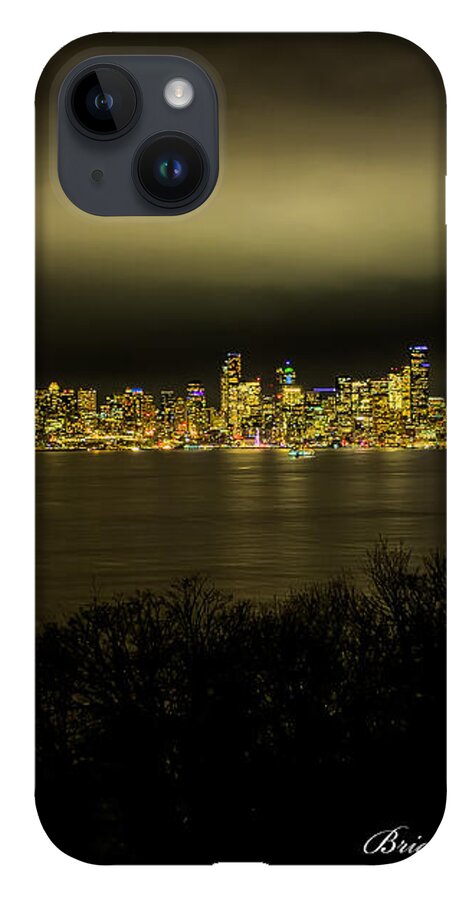 Seattle Skyline by Night - Phone Case