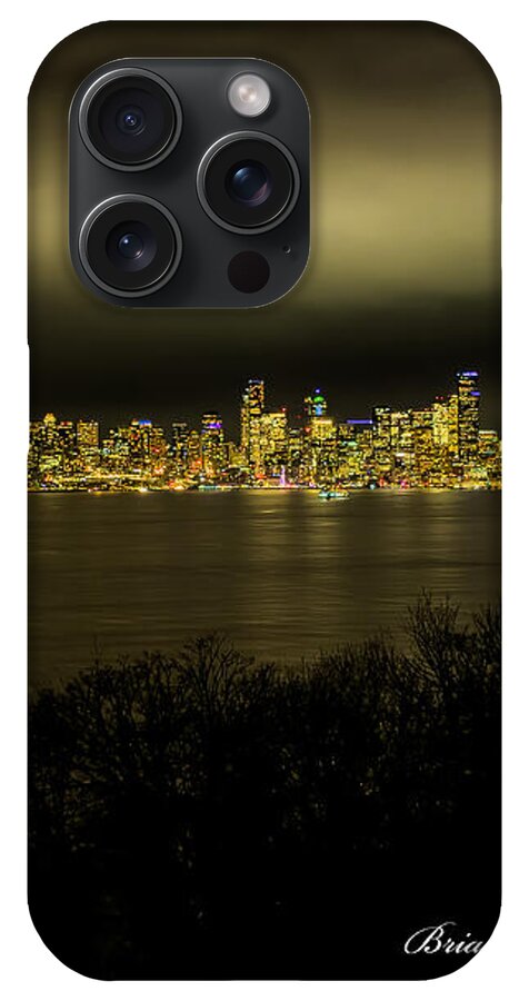 Seattle Skyline by Night - Phone Case