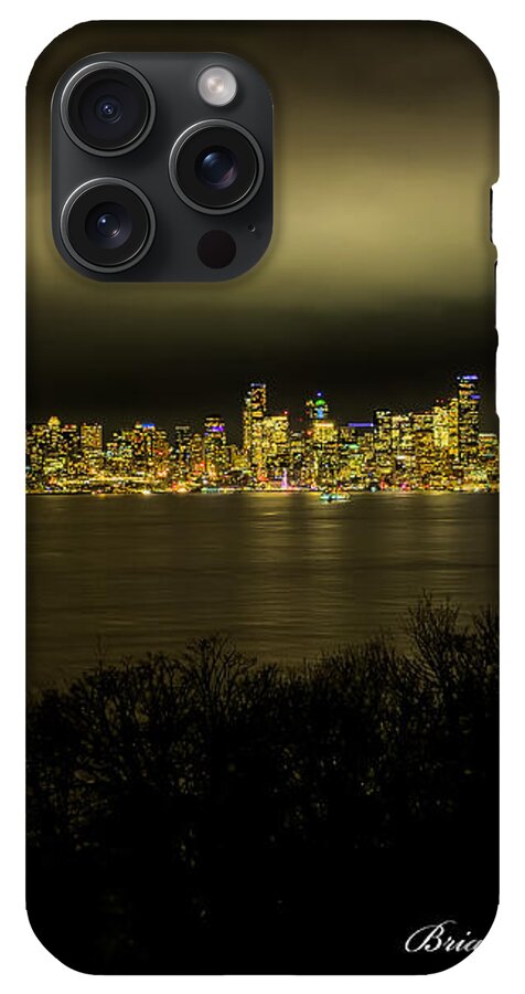 Seattle Skyline by Night - Phone Case