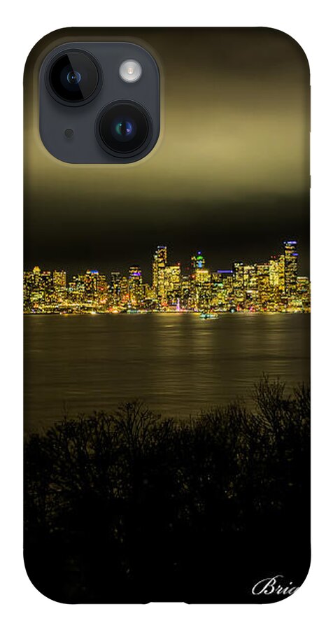 Seattle Skyline by Night - Phone Case