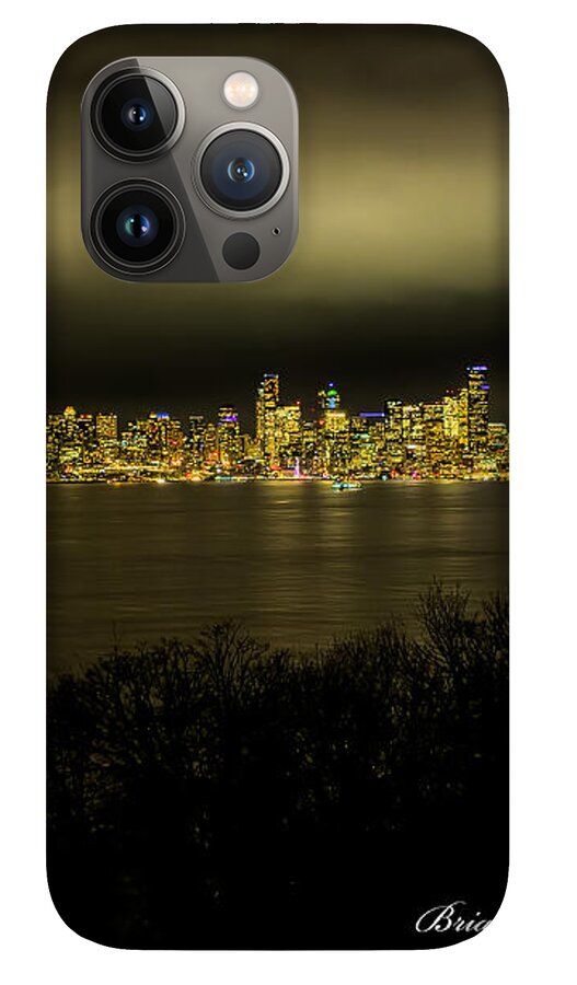 Seattle Skyline by Night - Phone Case