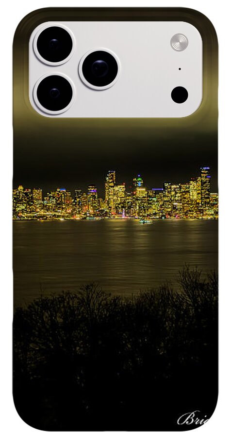 Seattle Skyline by Night - Phone Case