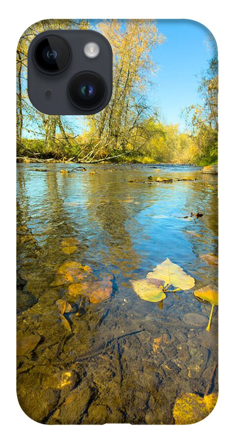 Serene Autumn Creek Landscape - Phone Case