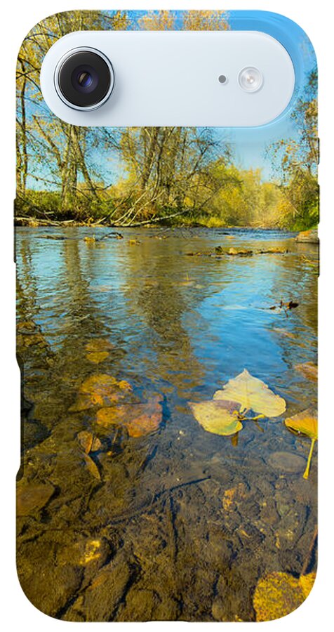 Serene Autumn Creek Landscape - Phone Case