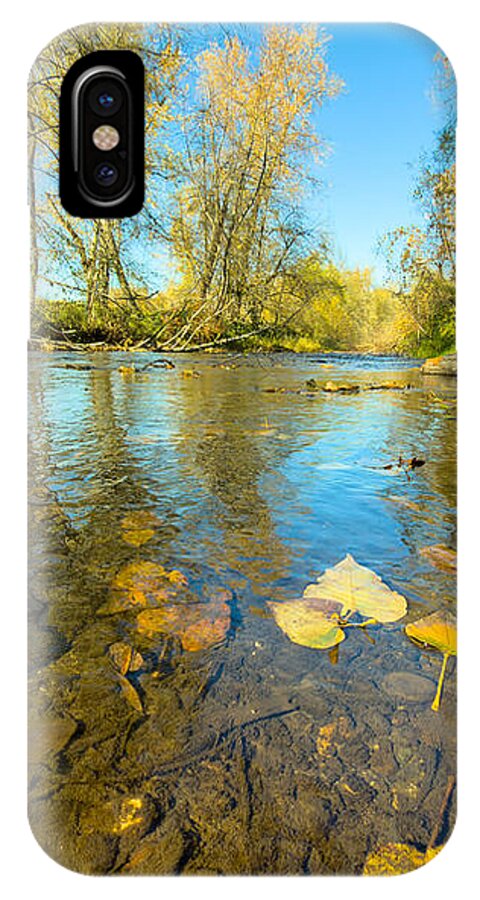 Serene Autumn Creek Landscape - Phone Case