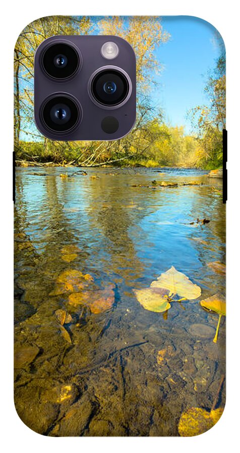 Serene Autumn Creek Landscape - Phone Case