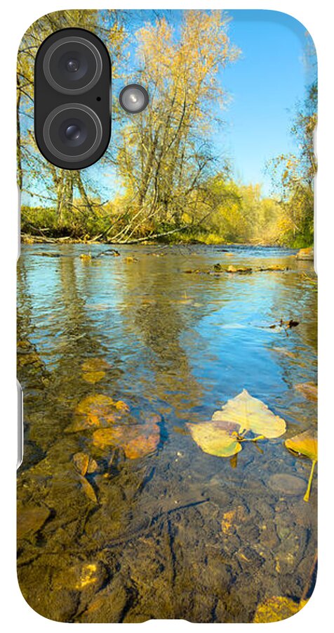 Serene Autumn Creek Landscape - Phone Case