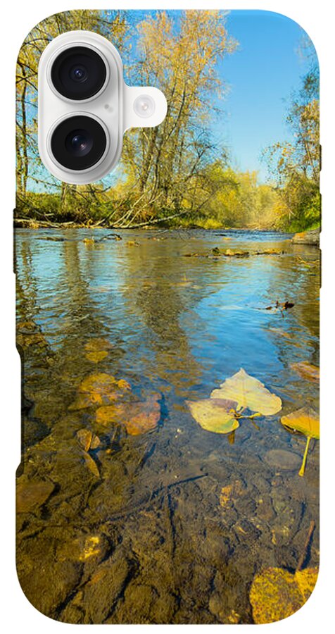 Serene Autumn Creek Landscape - Phone Case