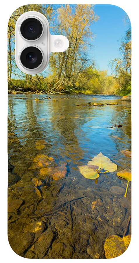 Serene Autumn Creek Landscape - Phone Case