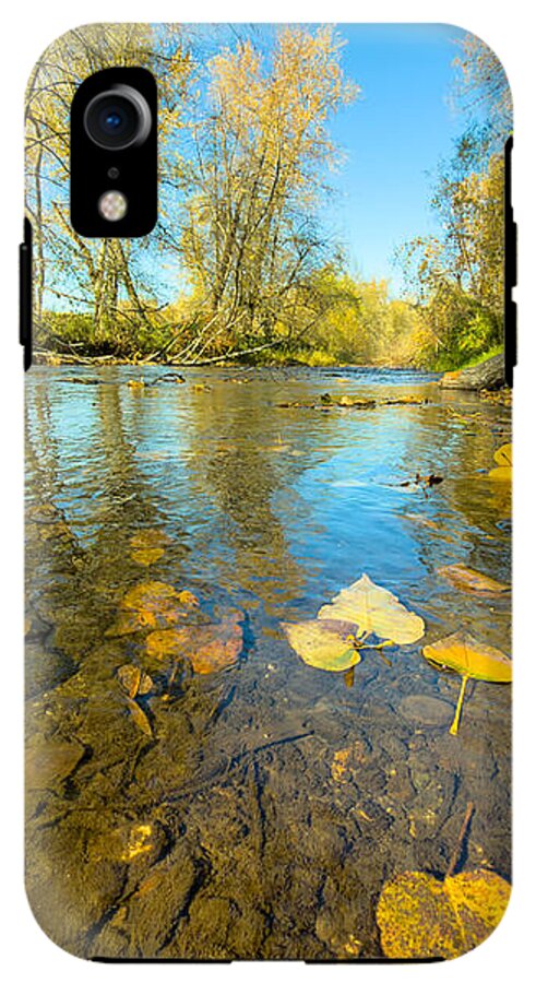 Serene Autumn Creek Landscape - Phone Case