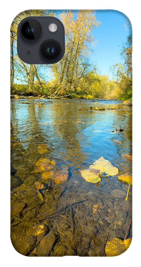 Serene Autumn Creek Landscape - Phone Case