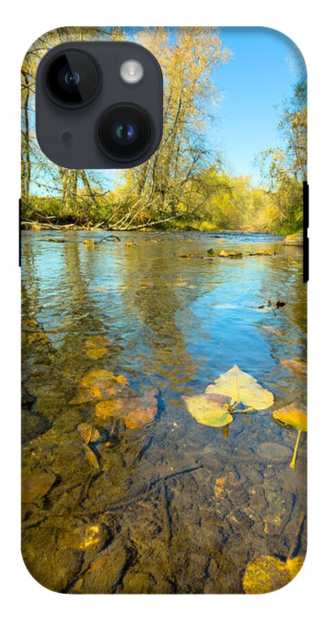 Serene Autumn Creek Landscape - Phone Case