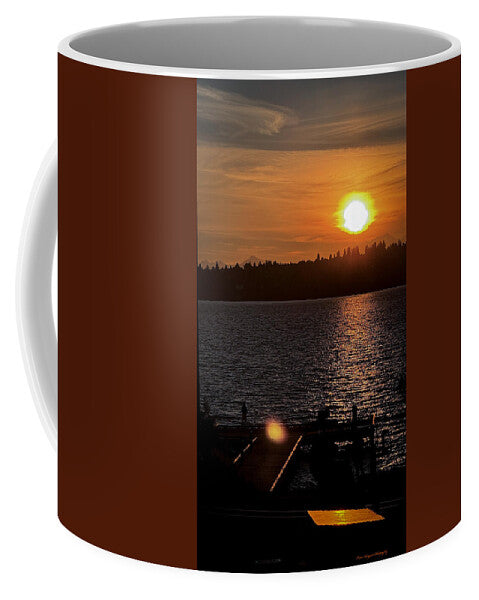 Sunset lake Washington - Mug