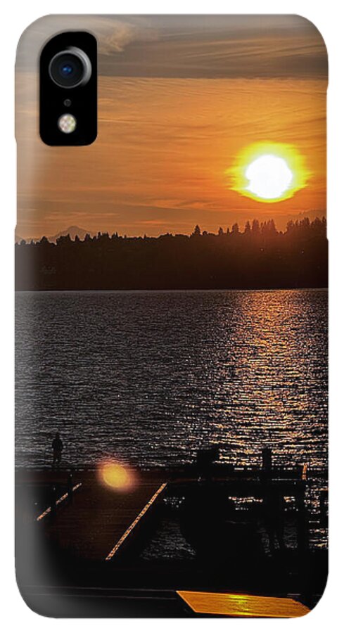 Sunset lake Washington - Phone Case