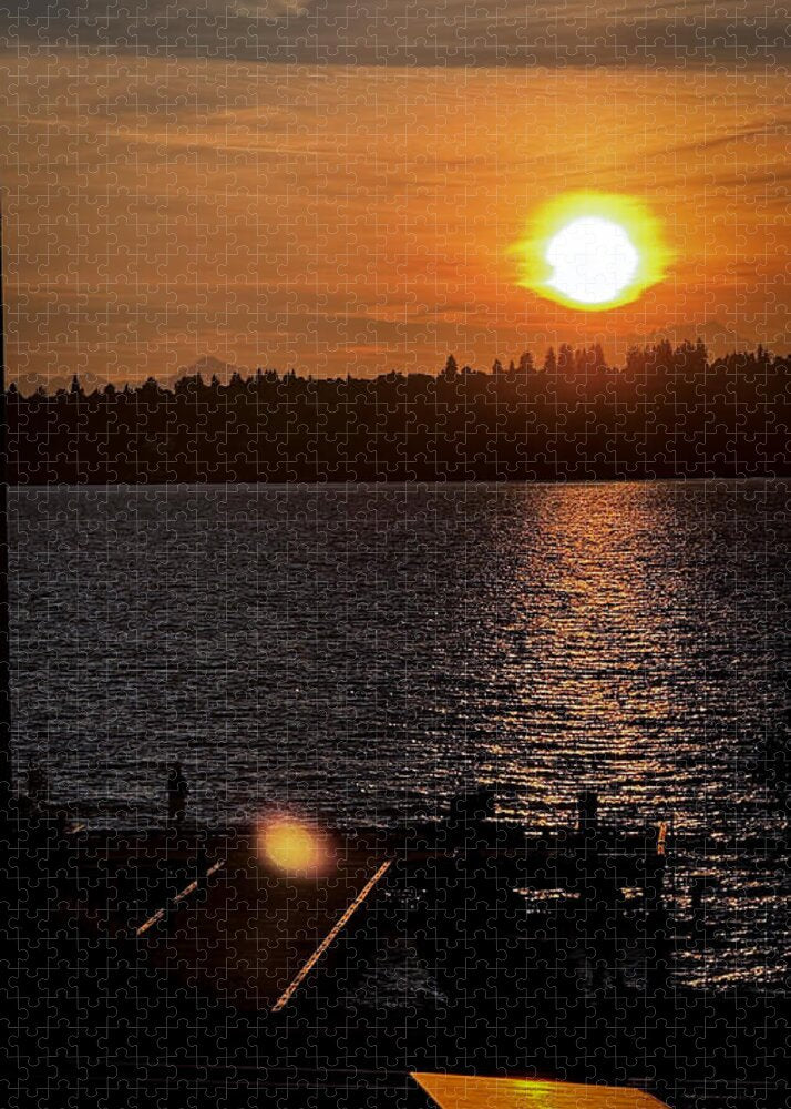 Sunset lake Washington - Puzzle