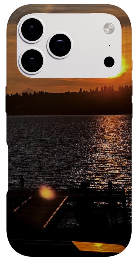 Sunset lake Washington - Phone Case
