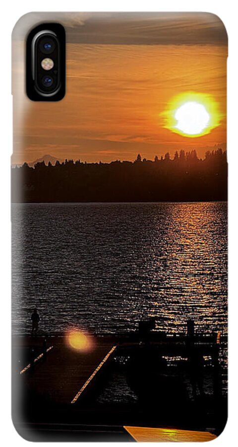 Sunset lake Washington - Phone Case