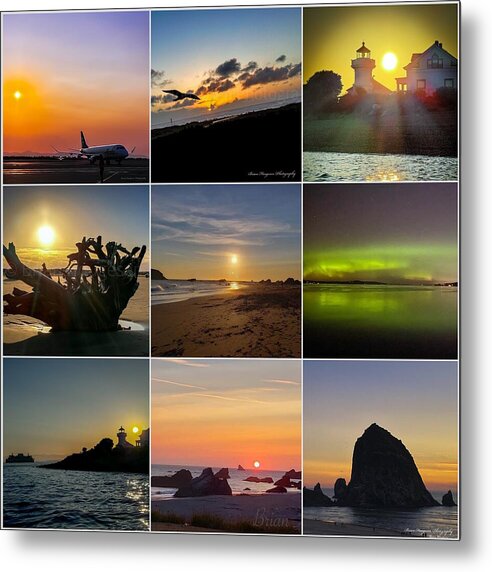 Sunset sunrise - Metal Print