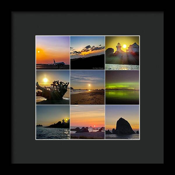 Sunset sunrise - Framed Print