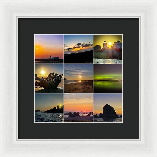 Sunset sunrise - Framed Print