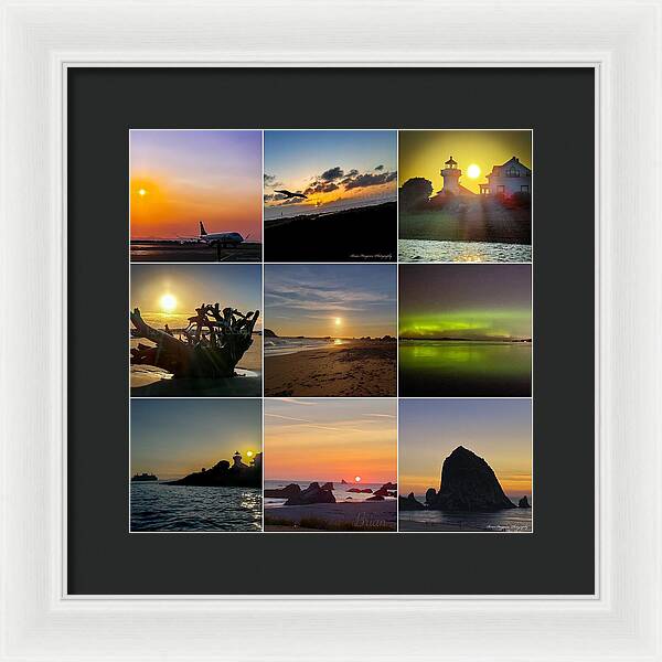 Sunset sunrise - Framed Print