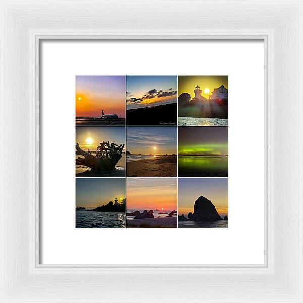 Sunset sunrise - Framed Print