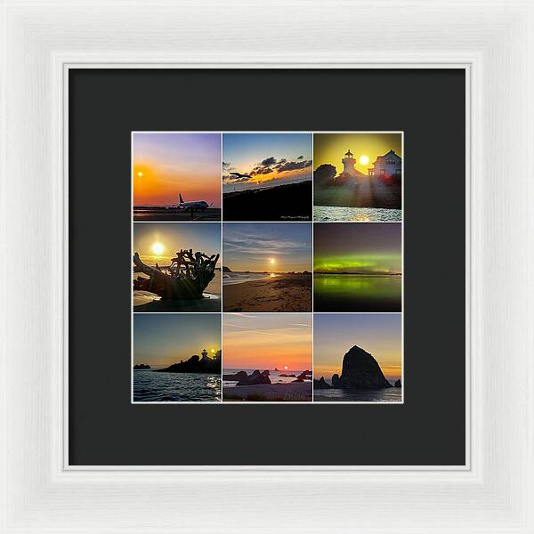 Sunset sunrise - Framed Print